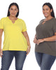 Essential 2 Pack Light Keyhole Neck Top - thumbnail