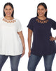 Essential 2 Pack White Crisscross Top - thumbnail