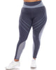 High-Waist Reflective Piping Fitness Leggings - thumbnail