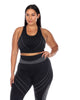 Cut Out Back Mesh Sports Bra - thumbnail