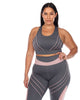 Cut Out Back Mesh Sports Bra - thumbnail