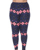 Two-Tone Printed Leggings - thumbnail