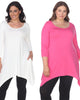 Essential  White Makayla 2-Pack Tunic Top - thumbnail