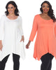 Essential  White Makayla 2-Pack Tunic Top - thumbnail