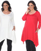 Essential  White Makayla 2-Pack Tunic Top - thumbnail