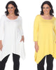 Essential  White Makayla 2-Pack Tunic Top - thumbnail