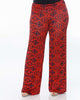 Orange Navy Print Palazzo Pants - thumbnail