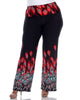Peacock Print Palazzo Pants - thumbnail