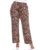 Snake Print Palazzo Pants - thumbnail