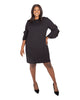 Draped Sleeve Dress - thumbnail