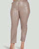 Melinda Faux Leather Straight Leg Trouser - thumbnail