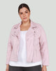 Izzie Faux Suede Moto Jacket - thumbnail