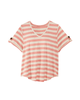 Corina V-neck Button Sleeve Tee - thumbnail