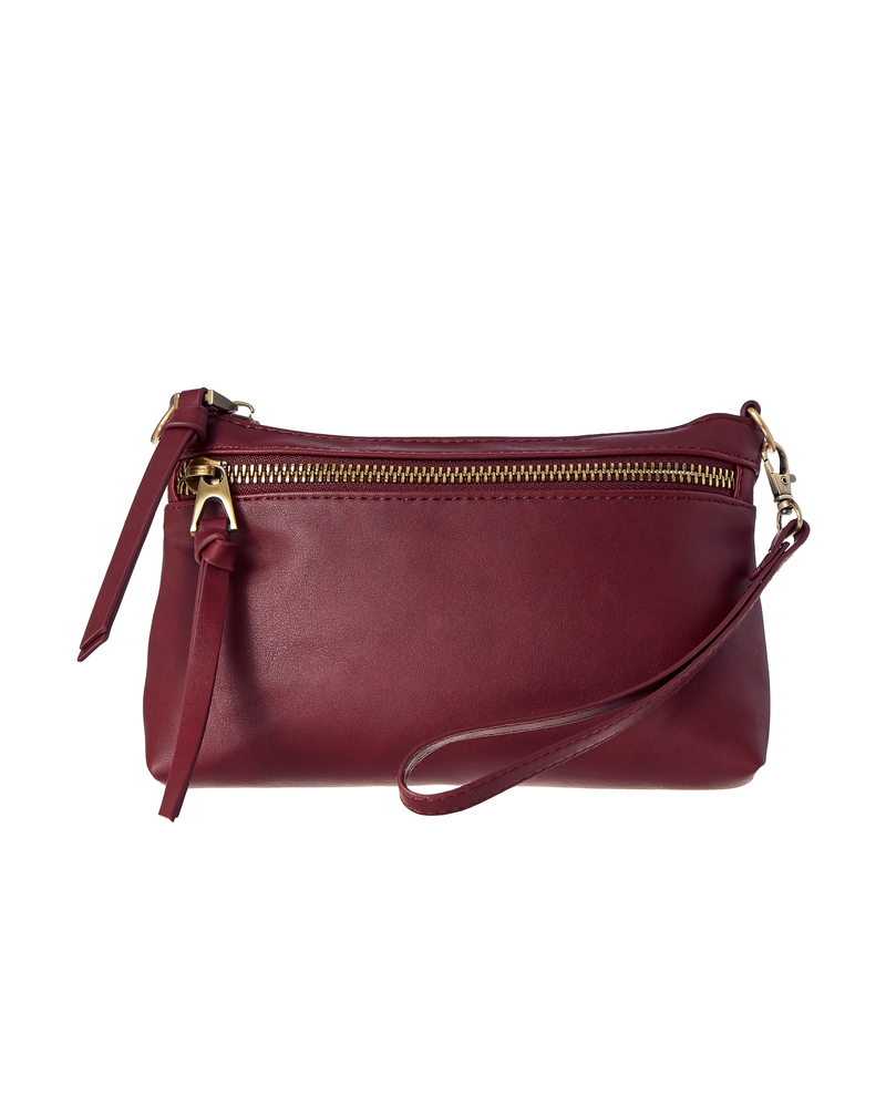 Tevan Crossbody Bag | Burgundy