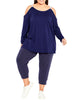 Zariah Cold Shoulder Active Top - thumbnail