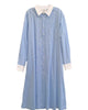Long Cotton Shirtdress - thumbnail