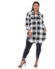 Plaid Button Down Tunic Shirt - thumbnail
