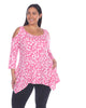 Leopard Cold Shoulder Tunic Top - thumbnail