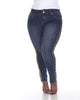 Super Stretch Denim with Cheetah Pannel - thumbnail