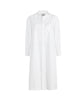 Cotton Shirt Dress in White - thumbnail