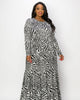 Lia Zebra Print Tiered Maxi Dress - thumbnail
