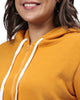 Solid Stylish Casual Hooded Sweatshirt - thumbnail