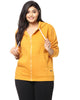 Solid Hooded Sweatshirt- With Zipper - thumbnail