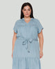 Leah Tencel Tie Waist Mini Dress - thumbnail