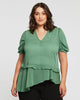 Phoebe Chiffon Lurex Top - thumbnail
