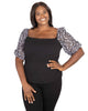 Knit Top with Eyelet Sleeves - thumbnail