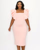Charlie Flutter Sleeve Dress - thumbnail