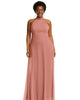 High Neck Halter Backless Maxi Dress - thumbnail