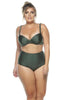 Adjustable Draped Bikini Top With Padded Cups - thumbnail
