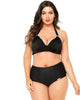 Bikini Top With Padded Cups And Metal Detailing - thumbnail