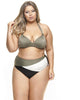 Bikini Top With Padded Cups And Metal Detailing - thumbnail
