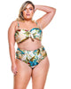 High Waisted Side Draped Bikini Bottom - thumbnail