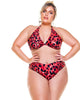 Draped Side Bikini Bottom In Savana Print - thumbnail