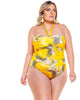 Padded Strapless Swimsuit With Removable Strap - thumbnail