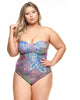 Oriental Garden Strapless Swimsuit With New Padded Cup - thumbnail