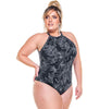 Swimsuit With Choker And Padded Cups - thumbnail