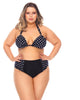 Two Colored High Waisted  Bikini Bottom - thumbnail