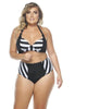 Two Colored High Waisted  Bikini Bottom - thumbnail