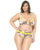 Wide Side Two Colored Bikini Bottom - thumbnail