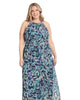 Floral halter maxi dress - thumbnail