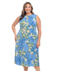 Jasmine Sleeveless Floral Midi Dress - thumbnail