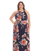 Floral halter maxi dress - thumbnail