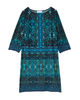 Clover 3/4 Sleeve Shift Dress - thumbnail