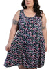 Louise Short Dress Ditsy Floral Print A-Line - thumbnail