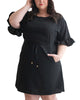 Myriam Dress Belted Shift Linen Blend Solid - thumbnail