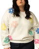 Margaux Sweater Colorful Flower Motif Ivory - thumbnail